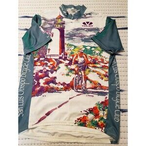 Voler Bicycle Bike Jersey Shirt Size XL Polyester Green Blue White Made in USA